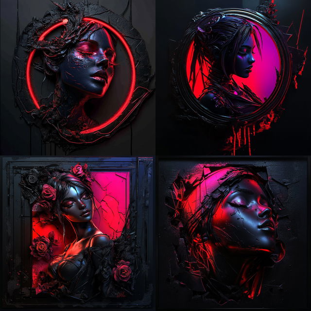 Cyber Baroque Neon Realism
