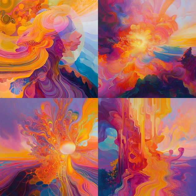 Vibrant Brush Fusion